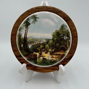 Heirloom Oak By Didware Decorative Scenic Tile Wall Hanging Ca. 1980s